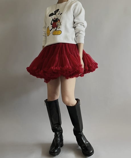 【USED 】Made in USA 80s Disney Mickey Raglan L/S Sweat Top/240407-022