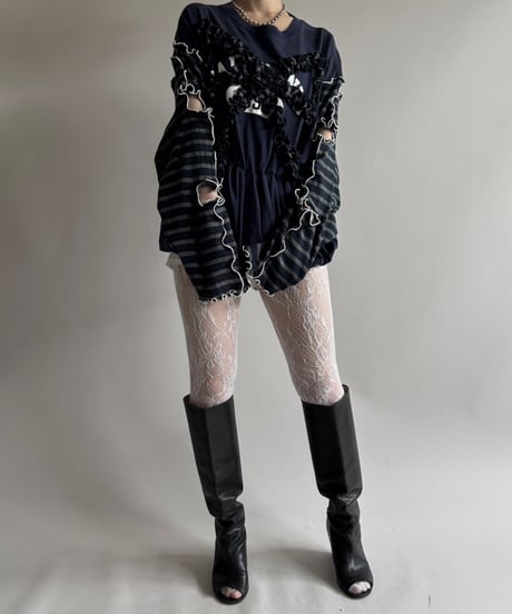 【RE;CIRCLE】 RE Mellow L/S Ribbon Top/ 250710-019