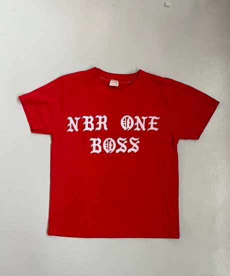 【USED】 RESIZED MADE in USA NBR ONE BOSS T-Shirt / 250830-001