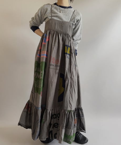 【RE;CIRCLE】RE Eco-Friendly Bag Camisole Long One-piece Gray / 2300828-021