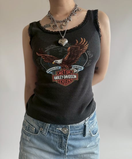 【USED】 Made in USA Harley Davidson Camisole Top / 250705-009