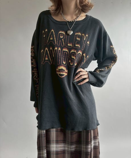 【USED】 HARLEY DAVIDSON Thermal L/S T-shirt / 251004-011