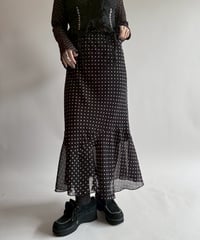 【USED】 Dot Pattern Long Skirt  /250412-007