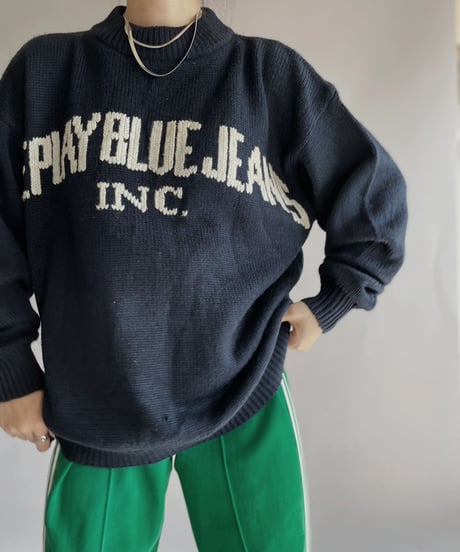 【USED】  Replay blue Jeans Knit / 221119-023