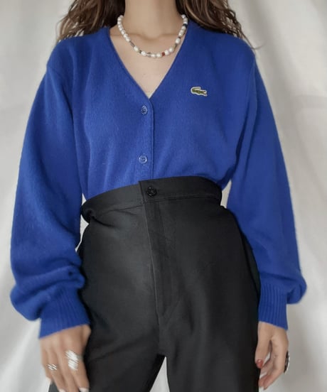 【USED】   LACOSTE Knit Cardigan⑧/211126-016