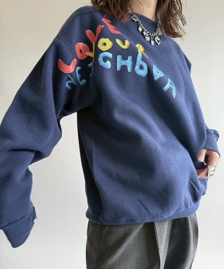 【USED】 END IS NEAR 90's Tultex L/S Sweat Top /250329-018