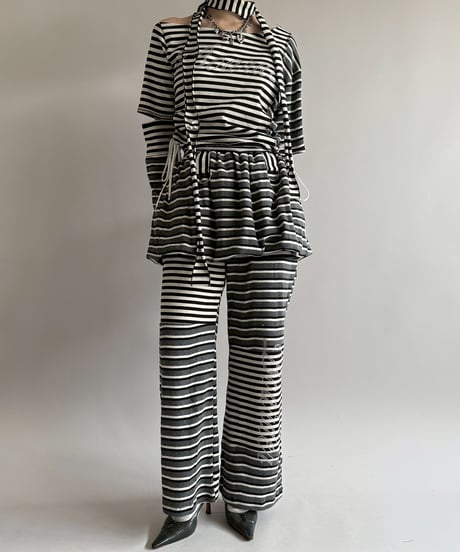 【RE;CIRCLE】 RE Border Balloon Skirt Mini  /  250403-003