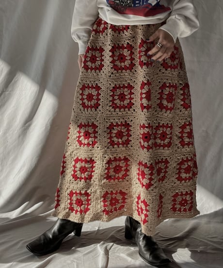 【RE;CIRCLE】 RE Granny Long Skirt⑨/211216-050