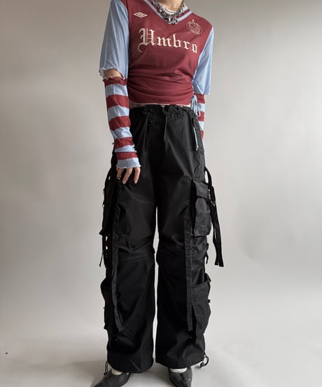 【NEW】Chinatsu Aoyama × UMBRO Tule Tee Burgundy  /  250315-002