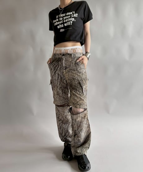 【USED】 RESIZED message T-Shirt / 250830-020