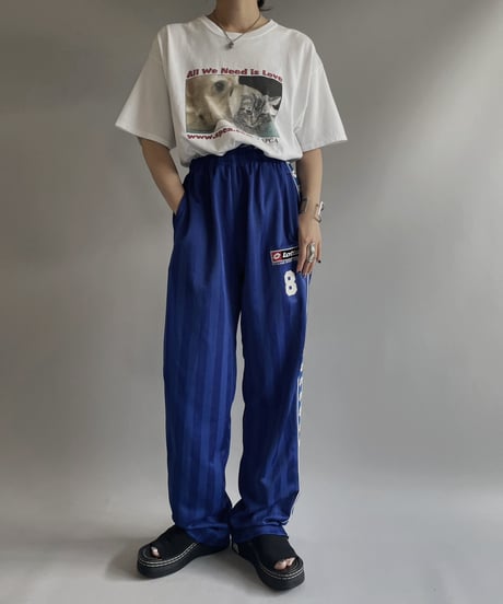 【USED】 Lotto Jersey Line Pants  / 230729-017