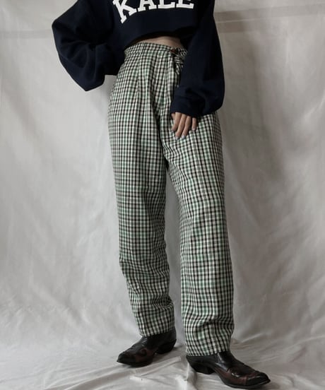 【USED】 Plaid Pants/211014-052