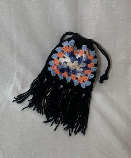 【RE;CIRCLE】 Granny Knit Pouch② /210404-005