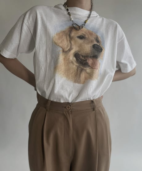 【USED】 Short Sleeved Dog T-shirt / 220611-002