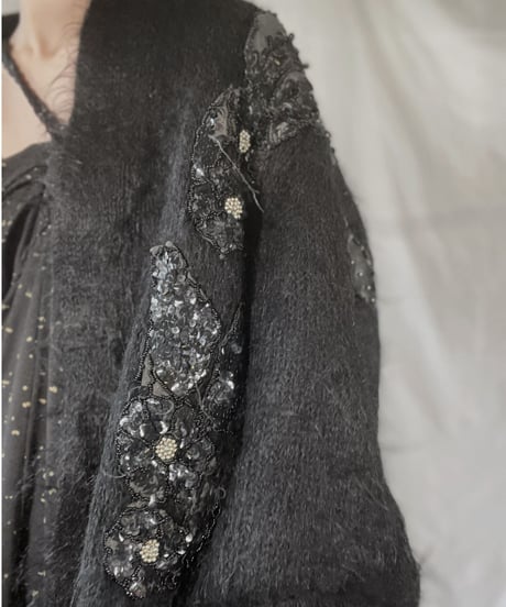 【USED】    Mohair Knit Cardigan/211216-017