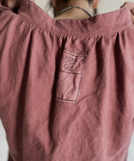 【RE;CIRCLE】RE Dyed French Mattress Cover One-piece -Santa Fe Pink- / 220512-013