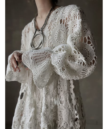 【RE;CIRCLE】 RE Crochet L/S One-piece③/20220317-023