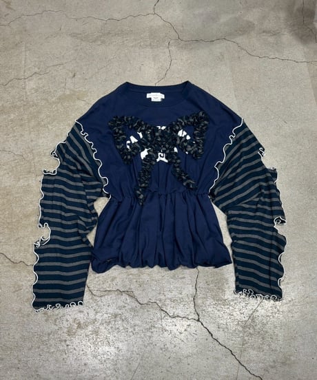 【RE;CIRCLE】 RE Mellow L/S Ribbon Top/ 250710-019