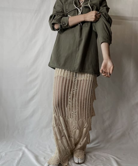 【RE;CIRCLE】  RE Lace Up Fatigue Shirt/20210819-043