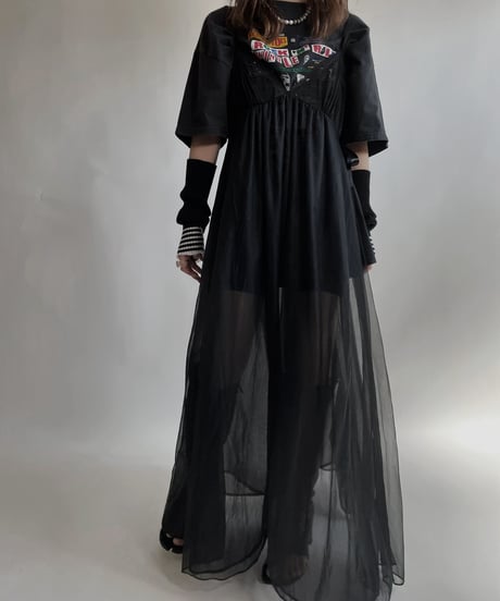 【USED】  See-through Camisole One-piece / 220409-022