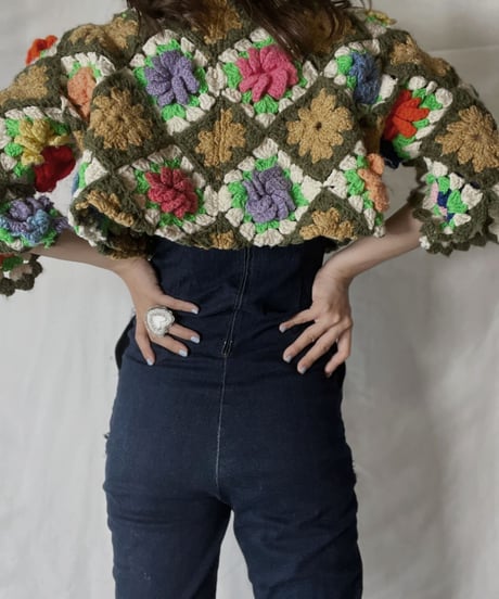 【RE;CIRCLE】 RE Granny Knit Top④/211014-004