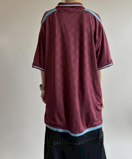 【USED】 09~10's UMBRO West Ham Soccer Shirt / 250717-017