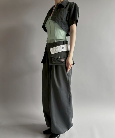 【Chinatsu Aoyama】 RE Makers Shirt Charcoal / 260702-024