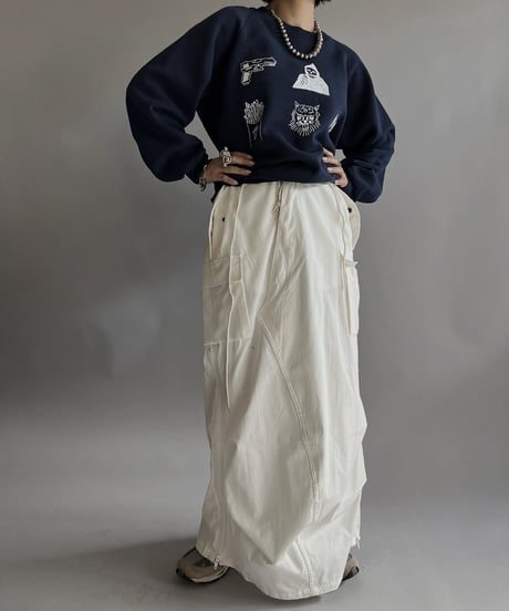 【Mashup Products】 Silk Screen L/S Sweat top /  240217-007