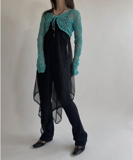 【USED】 Crochet Long Sleeves Cardigan / 220430-014