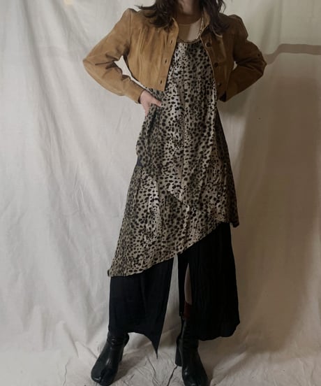 【USED】Cut Off Suede Shirt/210217-034