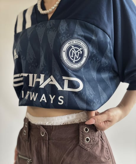 【USED】 adidas 20~21's New York City FC Soccer Shirt  / 250607-002