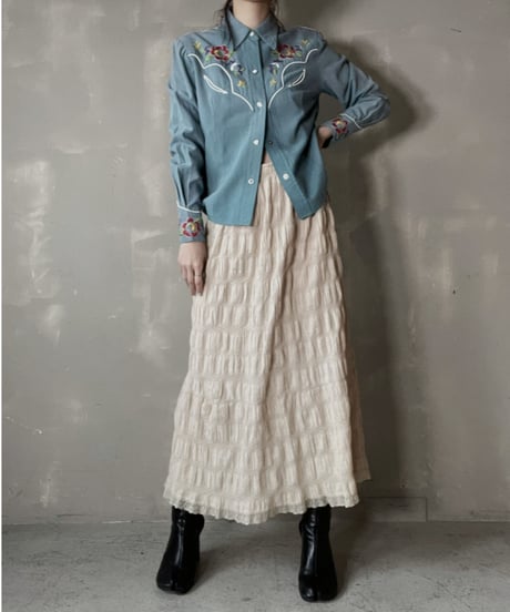 【USED】　Vintage L/S Western Shirt/ 220220-014
