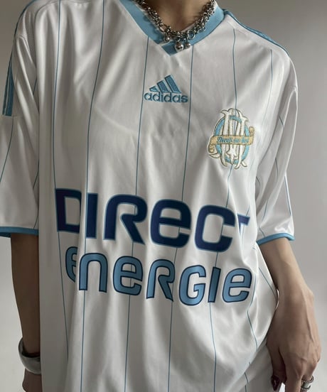 【USED】 adidas 09~10's Olympique Marseille Soccer Shirt/ 250607-022