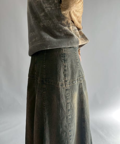 【USED】 Denim Flare Skirt / 251108-012
