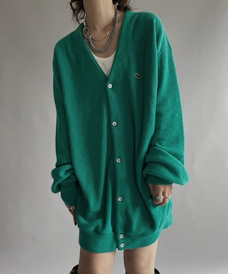 【USED】  IZOD Lacoste Acrylic Knit Cardigan / 221008-032