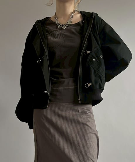 【RE;CIRCLE】RE U.S Military Rebuild Hooded Fireman Jacket Black / 260226-018