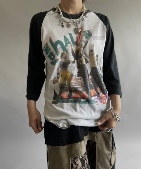 【USED】 80's VAN HALEN Raglan T-Shirt  /240606-001