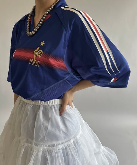 【USED】 adidas FRANCE Soccer Shirt /240831-025