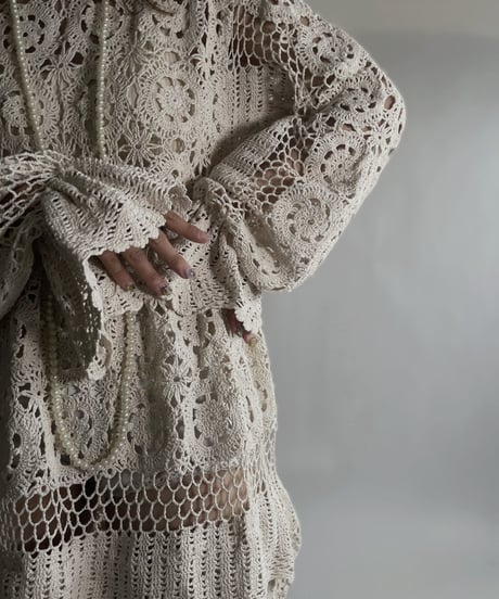 【RE;CIRCLE】 RE Crochet Lace One-piece / 220623-006