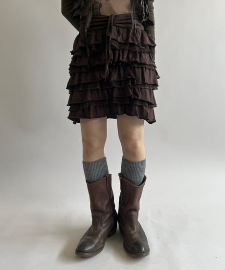 【USED】 Tiered Mini Skirt  / 250517-005