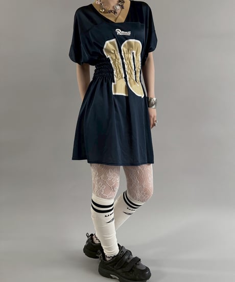 【RE;CIRCLE】 Shirring Football Shirt  /  250904-011