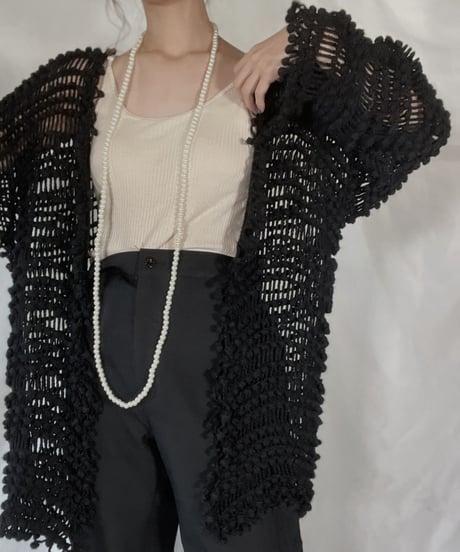 【USED】   Knit Long Cardigan/211216-031