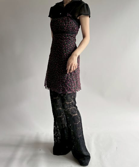 【USED】 Flower Pattern Camisole One-Piece / 250726-020