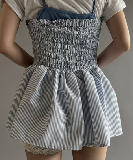 【RE;CIRCLE】  RE Stripe Shirt Mini One-Piece / 260611-003