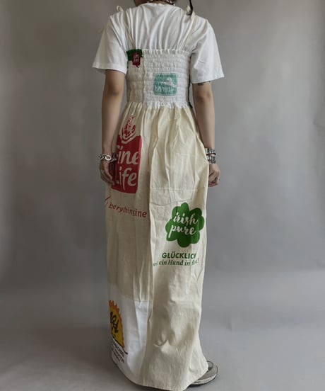 【RE;CIRCLE】RE Eco-Friendly Bag Shirring One-piece / 230525-018