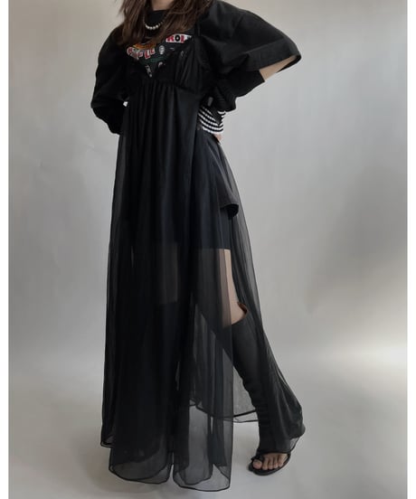 【USED】  See-through Camisole One-piece / 220409-022