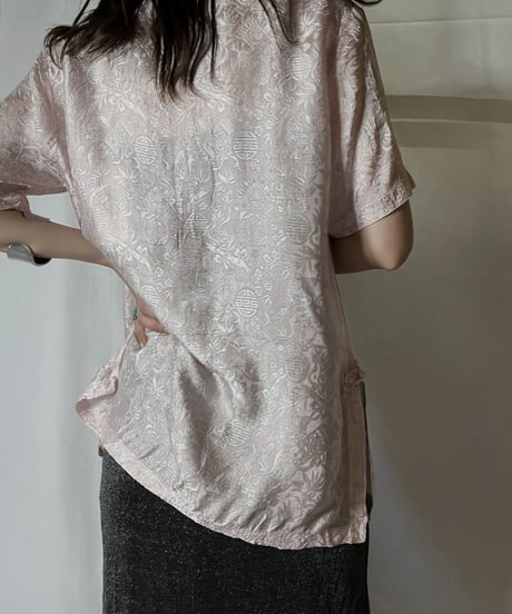 【USED】 Silk Chinese Shirt② /210805-035