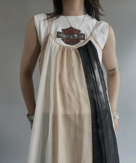【USED】 Poly Pleats Camisole One-piece / 230624-001