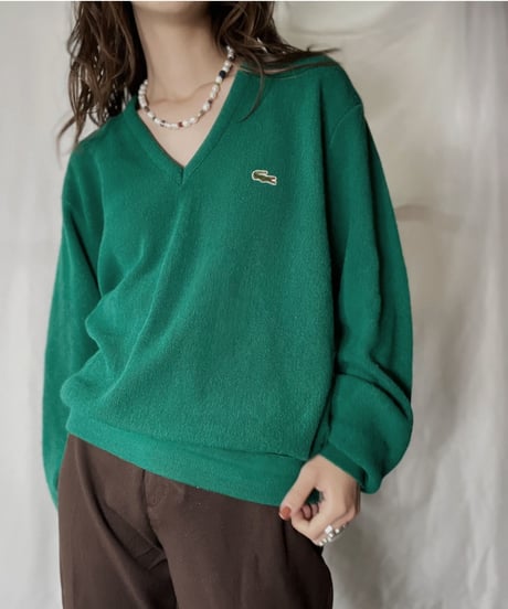 【USED】   LACOSTE Knit Top⑥/211126-012