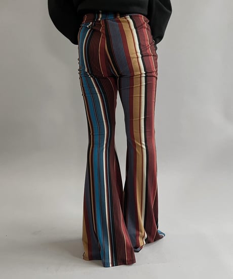 【USED】 Patterned Flare Pants/240210-017